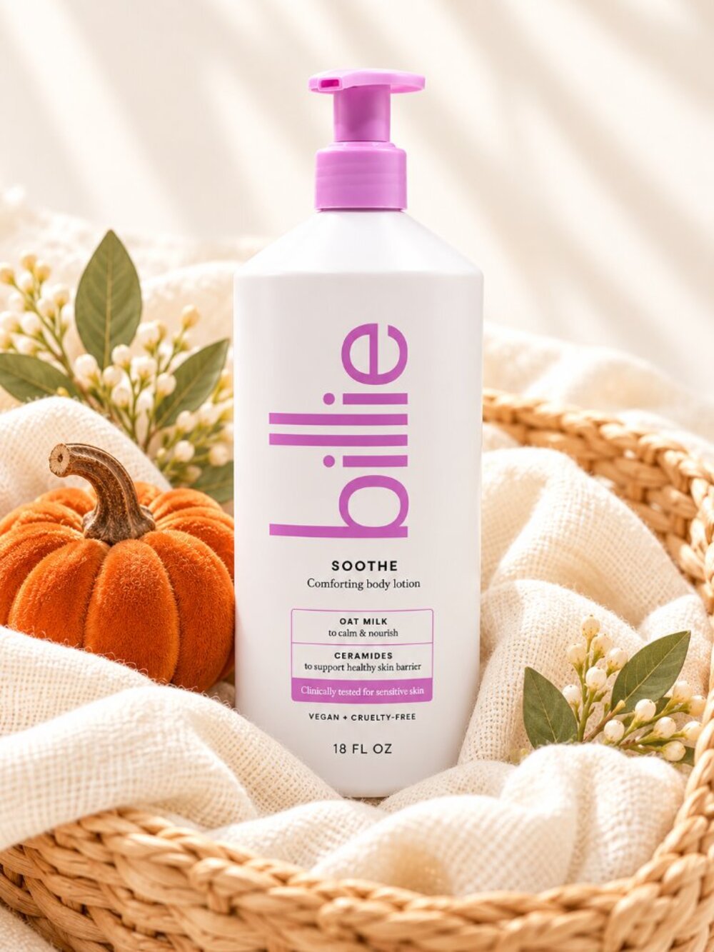 $9 Boo-Basket Add-On Billie Soothe Comforting Body Lotion 18 Oz